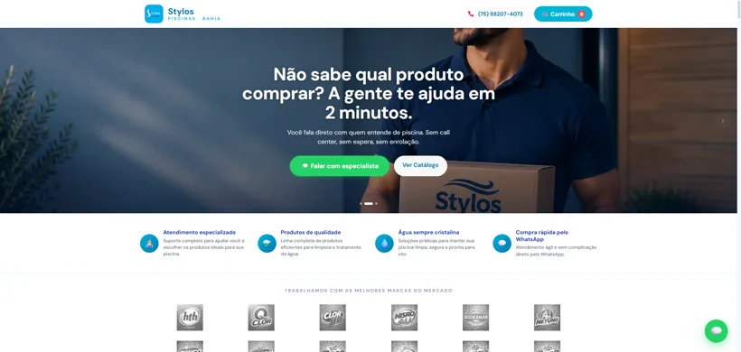 Loja online Stylos Piscinas