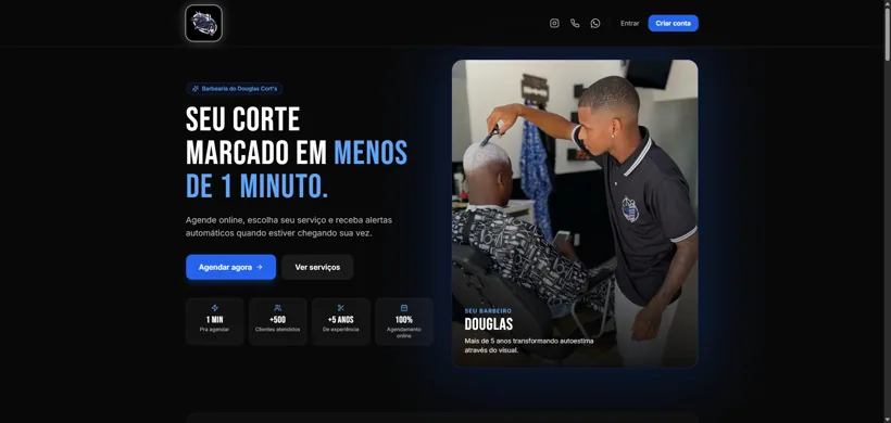 Site de agendamento da barbearia