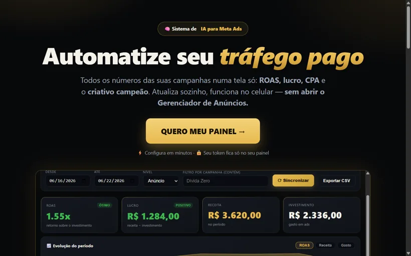 Painel de Tráfego IA